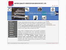 Tablet Screenshot of matrixquality.com